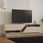 Έπιπλο τηλεόρασης Cogo pakoworld σε όψη τραβερτίνας 160x40x45εκ Έπιπλο τηλεόρασης Cogo pakoworld σε όψη τραβερτίνας 160x40x45εκ