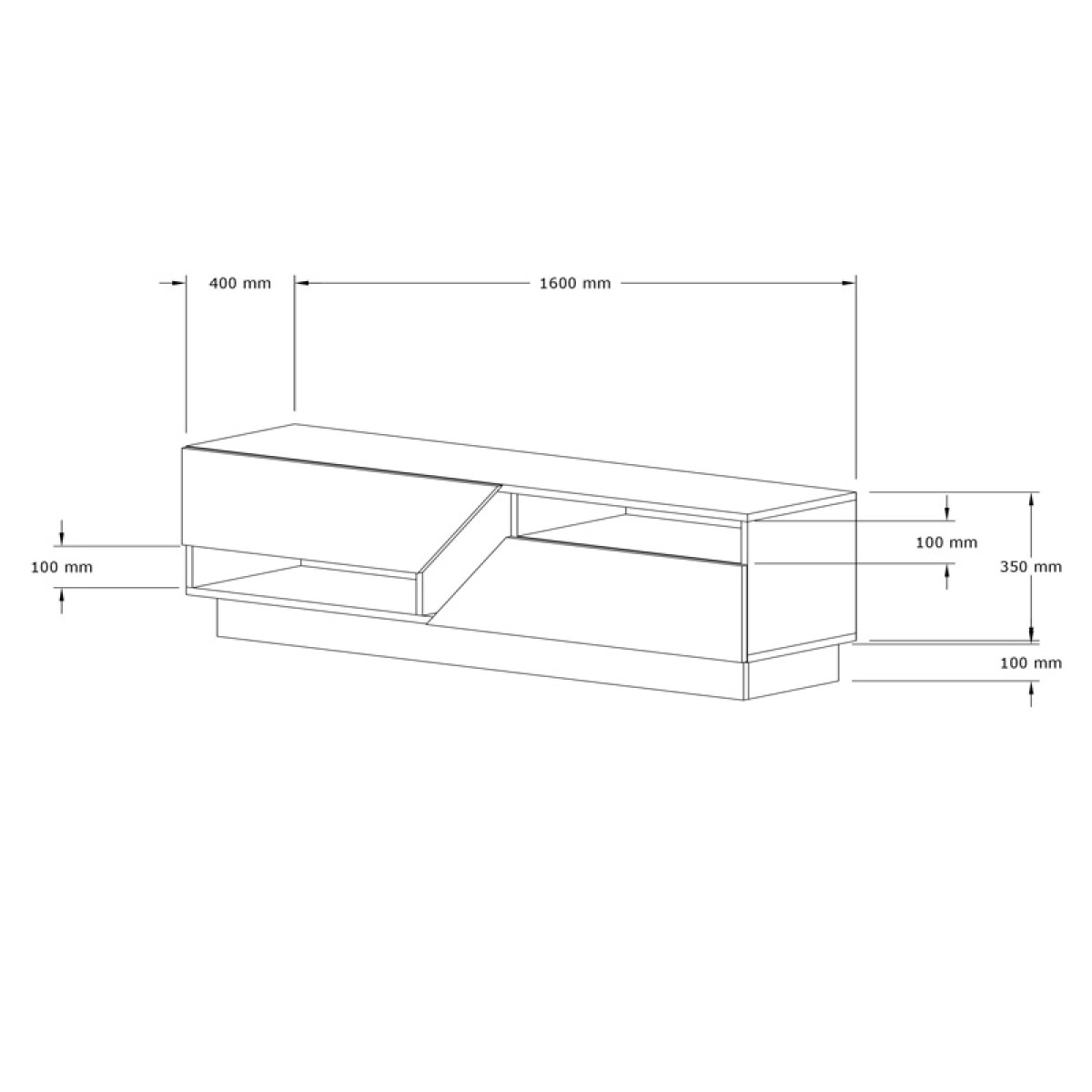 Έπιπλο τηλεόρασης Cogo pakoworld σε όψη τραβερτίνας 160x40x45εκ Έπιπλο τηλεόρασης Cogo pakoworld σε όψη τραβερτίνας 160x40x45εκ