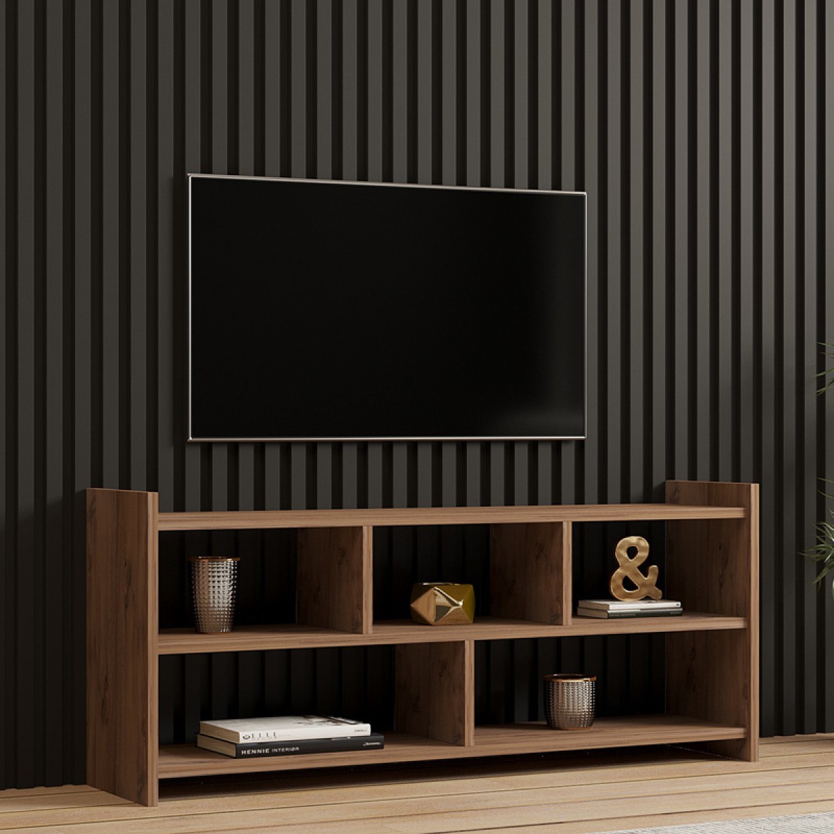 Έπιπλο τηλεόρασης Kapri pakoworld σε sonoma απόχρωση 120x28x55εκ Έπιπλο τηλεόρασης Kapri pakoworld σε sonoma απόχρωση 120x28x55εκ