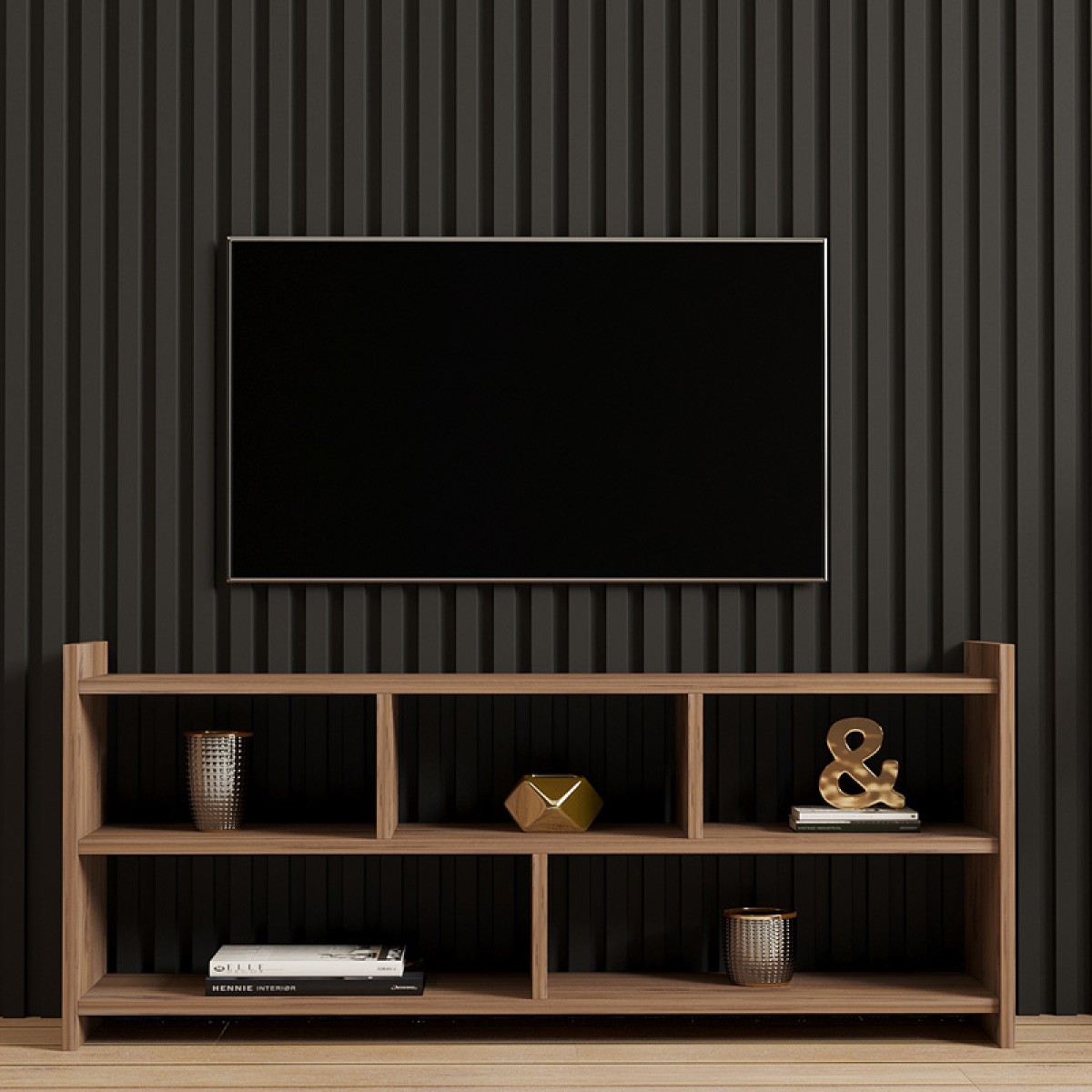 Έπιπλο τηλεόρασης Kapri pakoworld σε sonoma απόχρωση 120x28x55εκ Έπιπλο τηλεόρασης Kapri pakoworld σε sonoma απόχρωση 120x28x55εκ