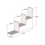 Ραφιέρα τοίχου Mauer pakoworld σε ανθρακί απόχρωση 90x19,6x60εκ Ραφιέρα τοίχου Mauer pakoworld σε ανθρακί απόχρωση 90x19,6x60εκ