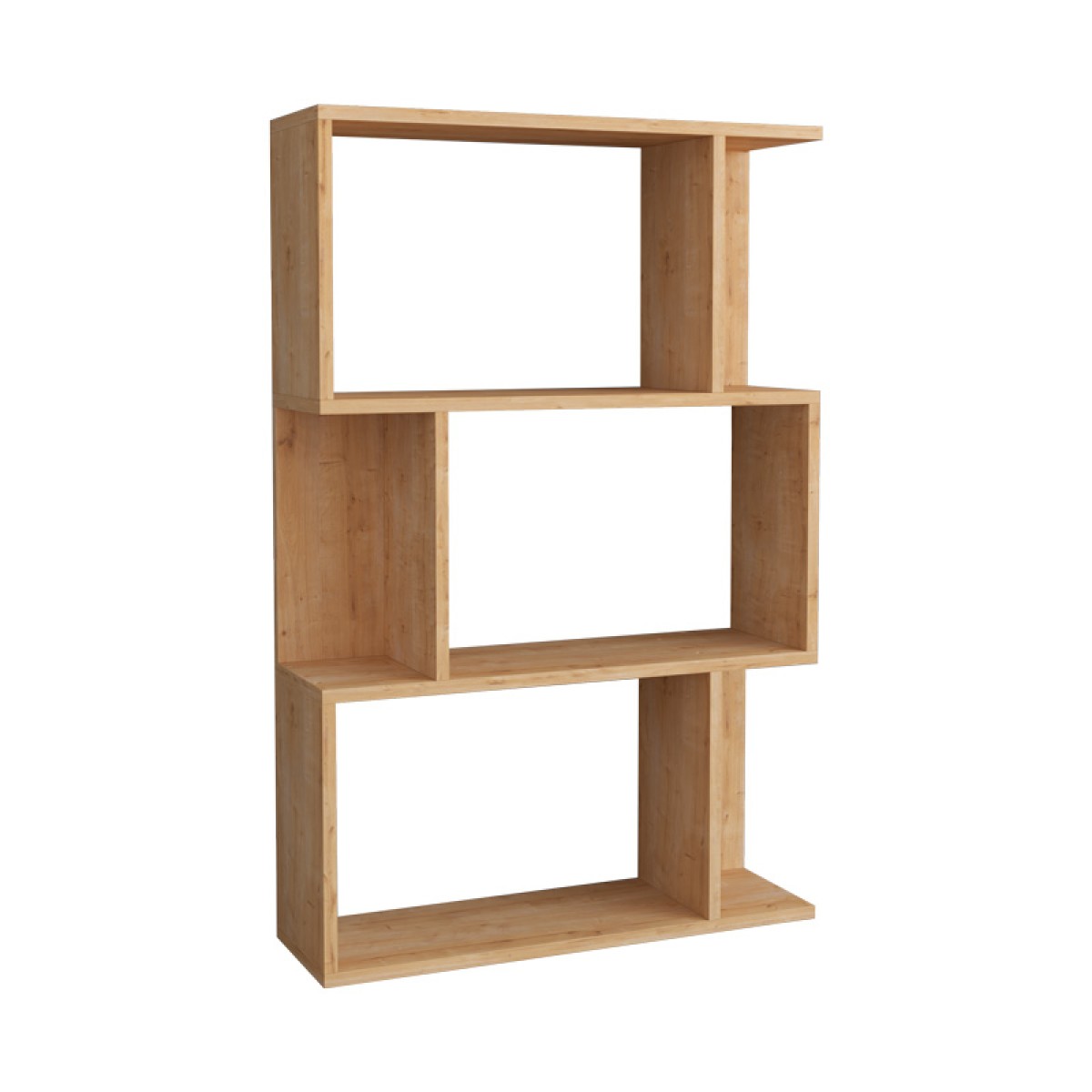 Βιβλιοθήκη Kadu pakoworld σε oak απόχρωση 72x22x108εκ Βιβλιοθήκη Kadu pakoworld σε oak απόχρωση 72x22x108εκ