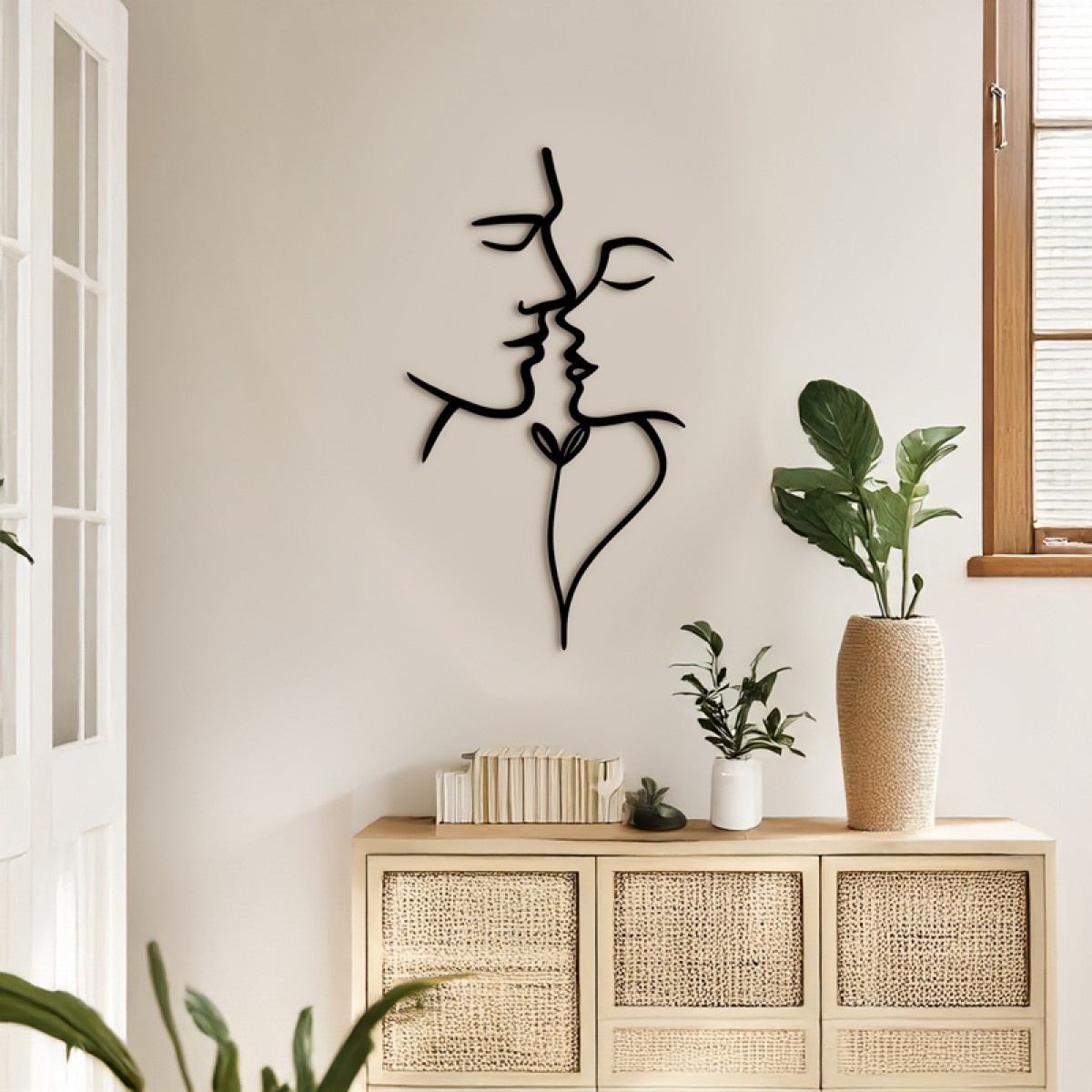 Διακοσμητικό τοίχου Lovia pakooworld μαύρο μεταλλικό 28x0,15x50εκ