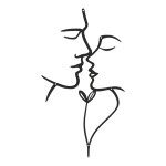 Διακοσμητικό τοίχου Lovia pakooworld μαύρο μεταλλικό 28x0,15x50εκ