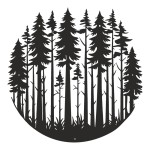 Διακοσμητικό τοίχου Foren pakooworld μαύρο μεταλλικό Φ50x0,15εκ