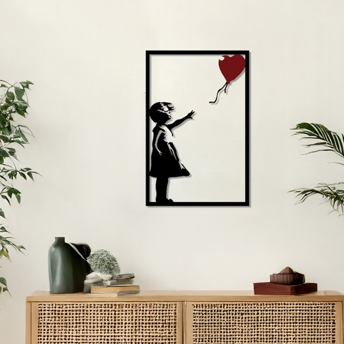 Διακοσμητικό τοίχου Balezo pakooworld μαύρο μεταλλικό 35x0,15x50εκ