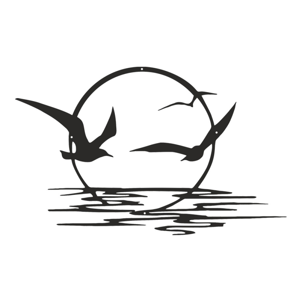 Διακοσμητικό τοίχου Sunsy pakooworld μαύρο μεταλλικό 40x0,15x60εκ