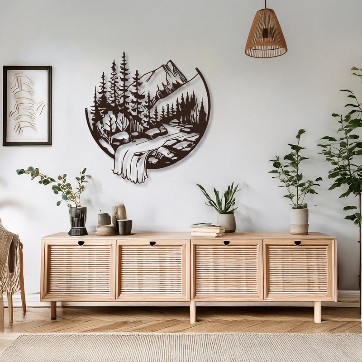 Διακοσμητικό τοίχου Mordio pakooworld μαύρο μεταλλικό Φ60x0,15εκ