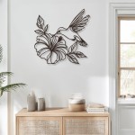 Διακοσμητικό τοίχου Folou pakooworld μαύρο μεταλλικό 60x0,15x60εκ