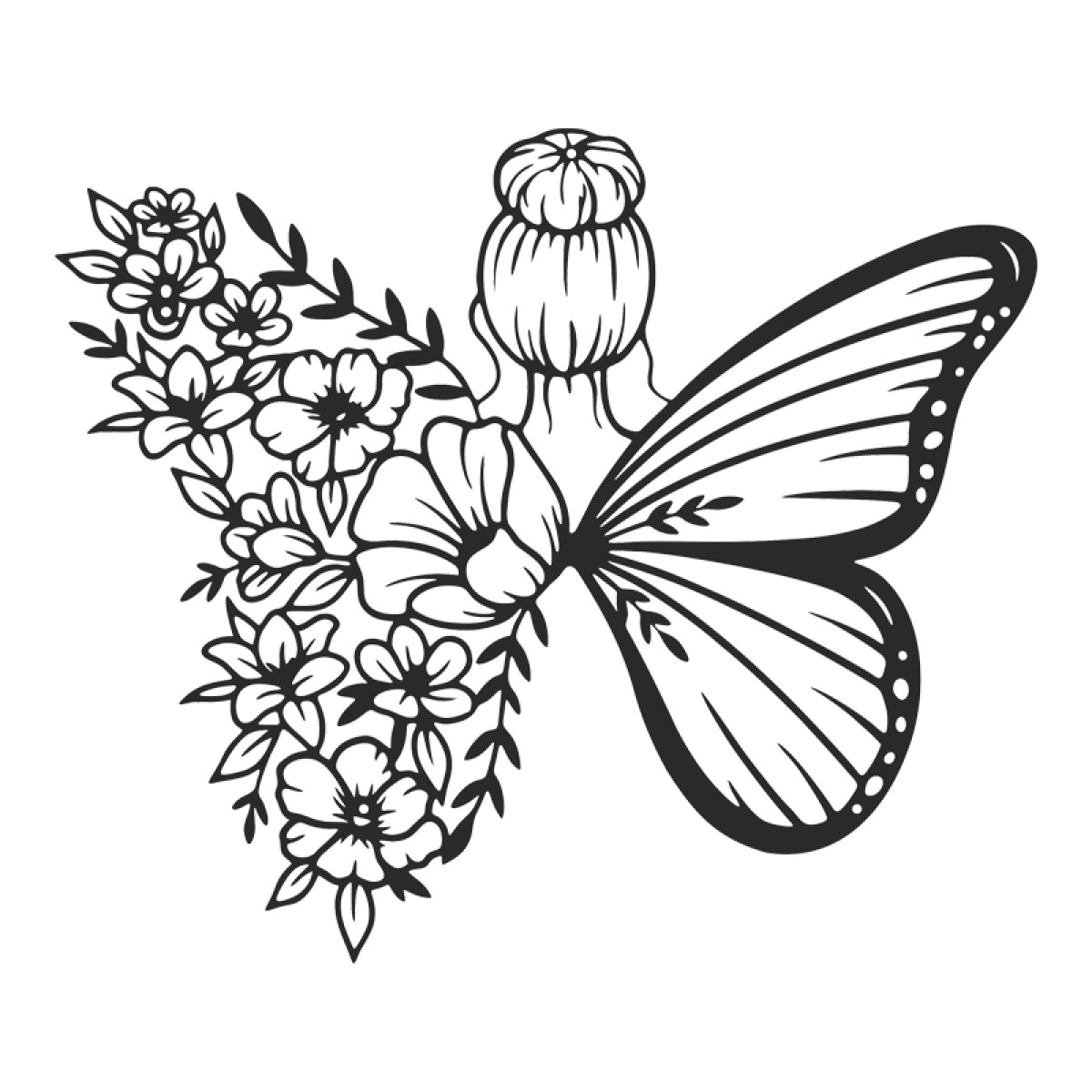 Διακοσμητικό τοίχου Terfia pakooworld μαύρο μεταλλικό 60x0,15x60εκ