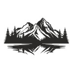 Διακοσμητικό τοίχου Mirolo pakooworld μαύρο μεταλλικό 70x0,15x50εκ