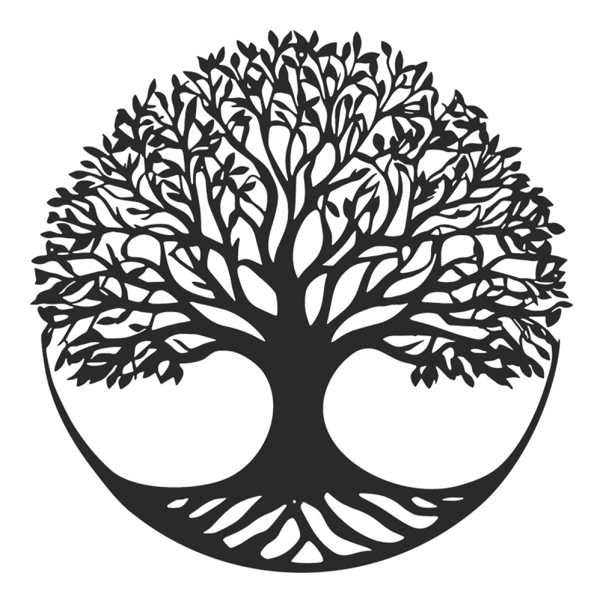 Διακοσμητικό τοίχου Lifeto pakooworld μαύρο μεταλλικό Φ80x0,15εκ