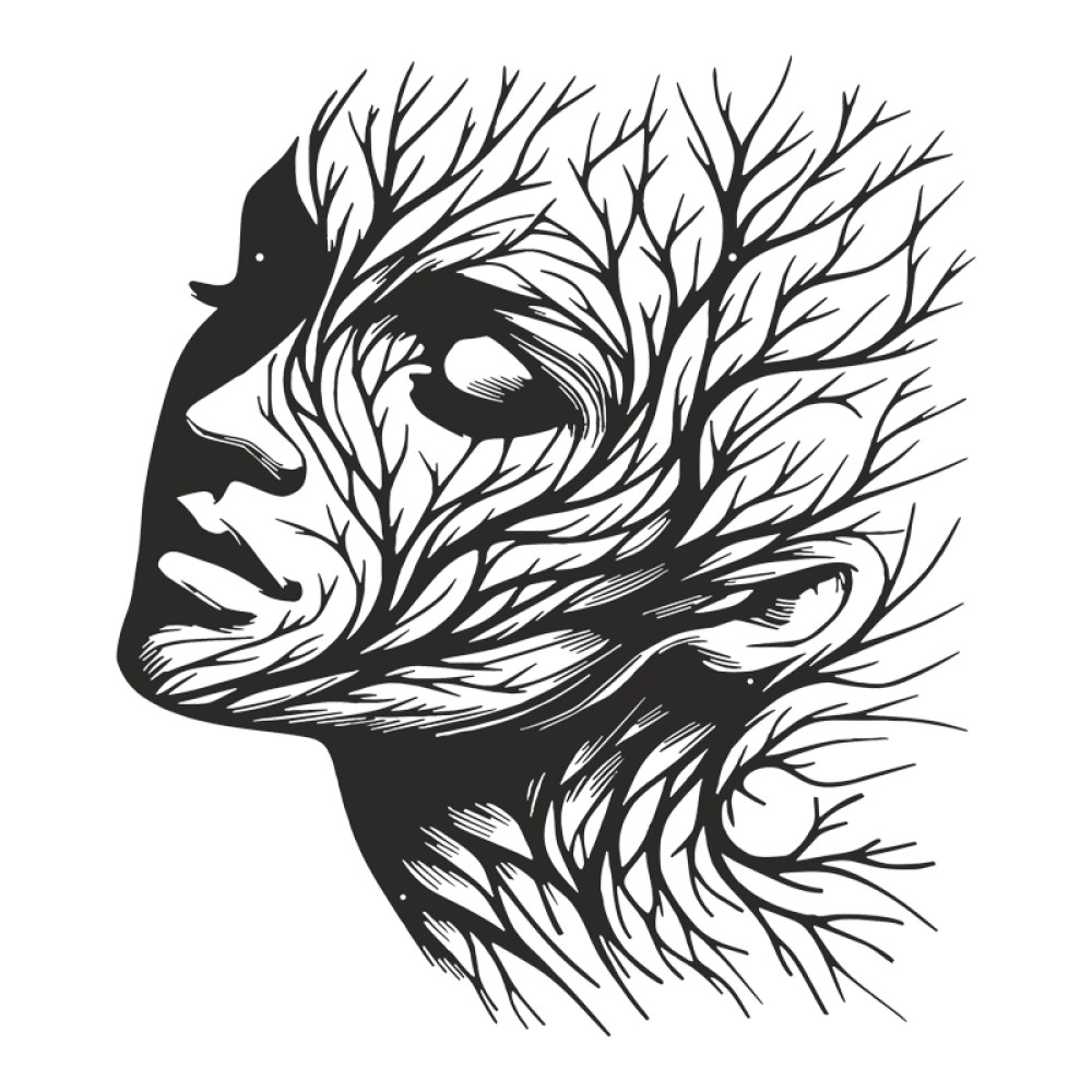 Διακοσμητικό τοίχου Solfy pakooworld μαύρο μεταλλικό 80x0,15x80εκ