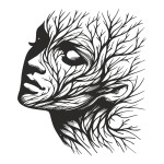 Διακοσμητικό τοίχου Solfy pakooworld μαύρο μεταλλικό 80x0,15x80εκ