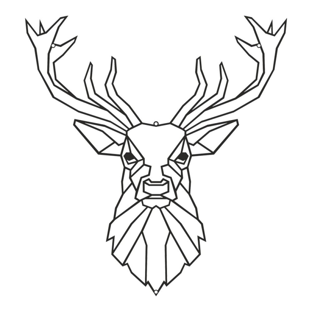 Διακοσμητικό τοίχου Stagio pakooworld μαύρο μεταλλικό 40x0,15x40εκ