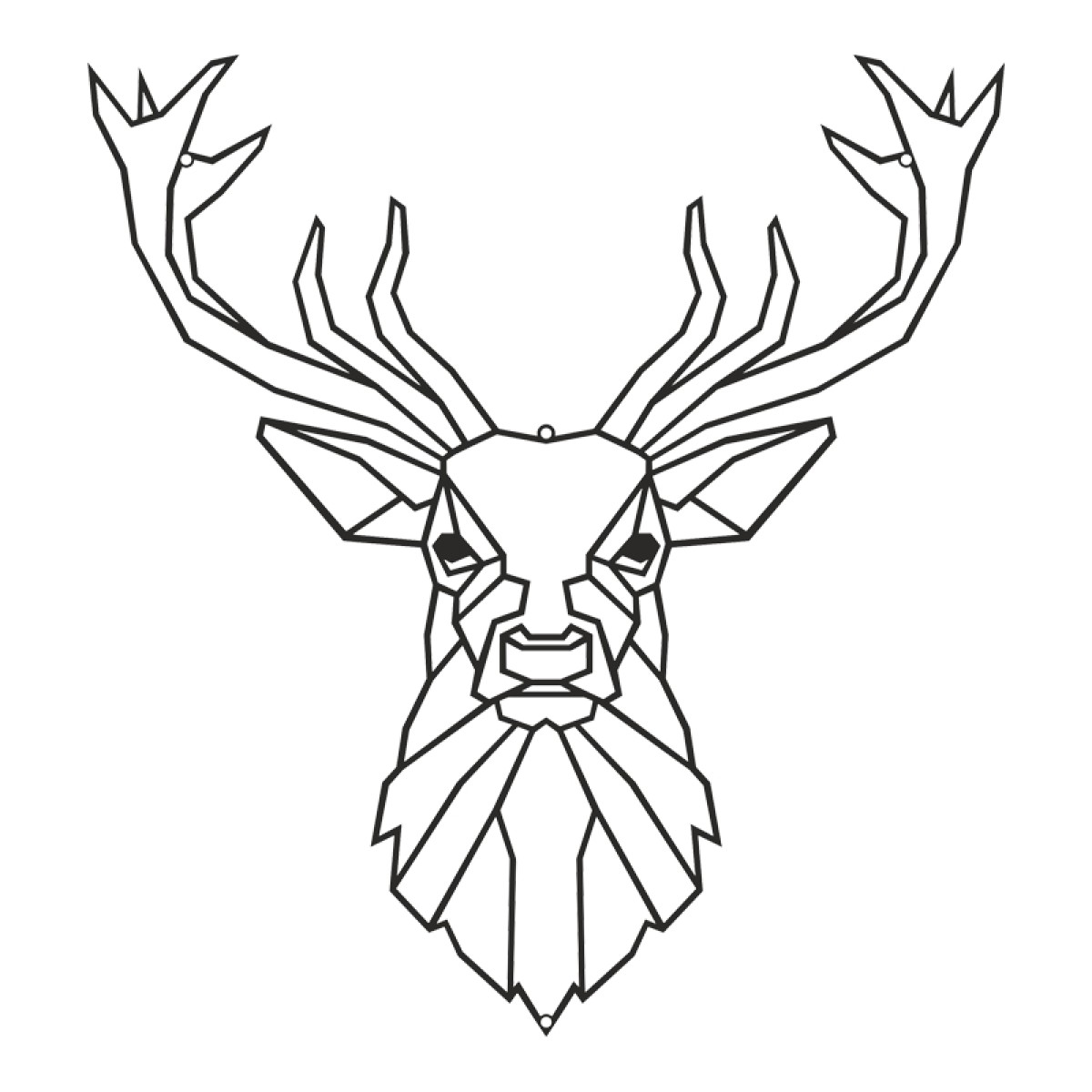 Διακοσμητικό τοίχου Stagio pakooworld μαύρο μεταλλικό 40x0,15x40εκ