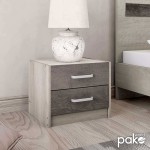 Κομοδίνο OLYMPUS pakoworld με 2 συρτάρια χρώμα castillo-toro 47,5x40,5x40,5εκ Κομοδίνο OLYMPUS pakoworld με 2 συρτάρια χρώμα castillo-toro 47,5x40,5x40,5εκ