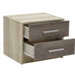 Κομοδίνο OLYMPUS pakoworld με 2 συρτάρια χρώμα castillo-toro 47,5x40,5x40,5εκ Κομοδίνο OLYMPUS pakoworld με 2 συρτάρια χρώμα castillo-toro 47,5x40,5x40,5εκ