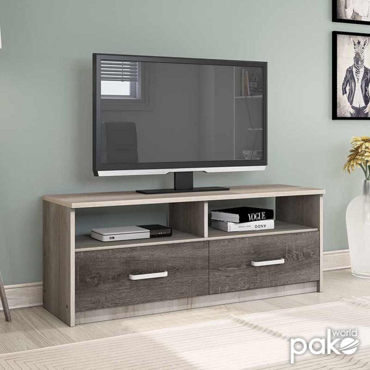 Έπιπλο τηλεόρασης OLYMPUS pakoworld χρώμα castillo-toro 120x39,5x50εκ Έπιπλο τηλεόρασης OLYMPUS pakoworld χρώμα castillo-toro 120x39,5x50εκ
