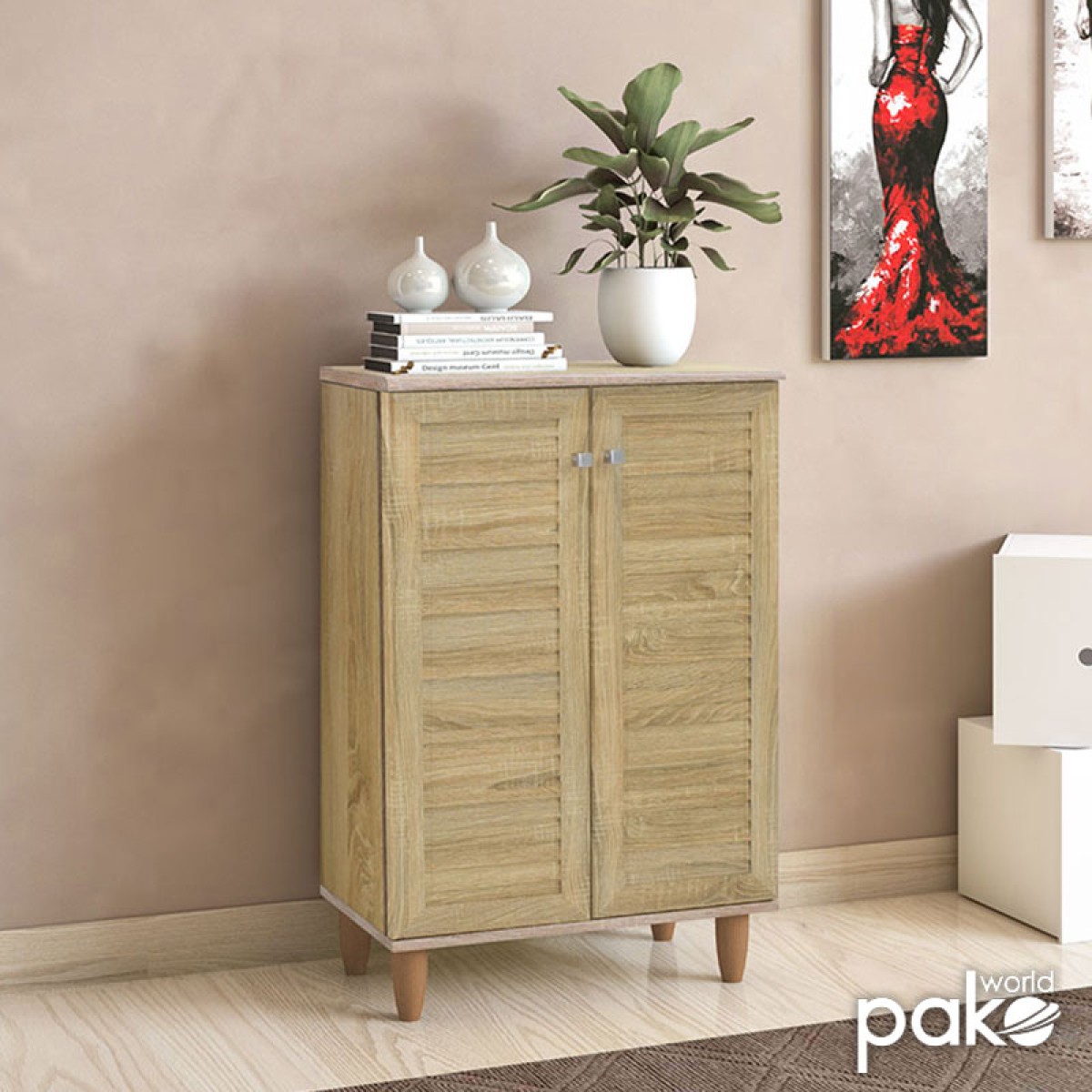 Παπουτσοθήκη-ντουλάπι SANTO pakoworld 10 ζεύγων χρώμα sonoma 60x34,5x91,5εκ Παπουτσοθήκη-ντουλάπι SANTO pakoworld 10 ζεύγων χρώμα sonoma 60x34,5x91,5εκ
