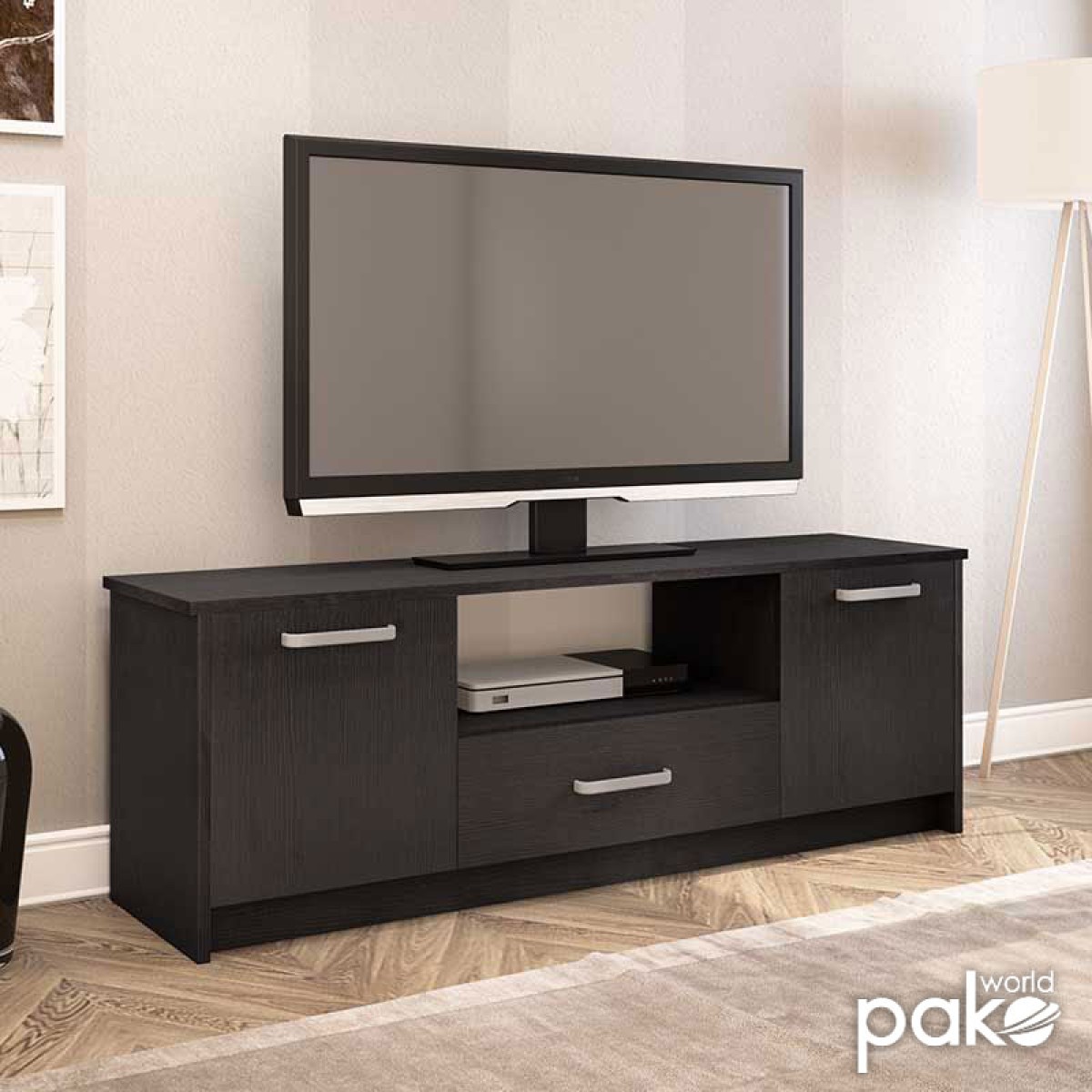 Έπιπλο τηλεόρασης OLYMPUS pakoworld χρώμα wenge 144x39x50,5εκ Έπιπλο τηλεόρασης OLYMPUS pakoworld χρώμα wenge 144x39x50,5εκ