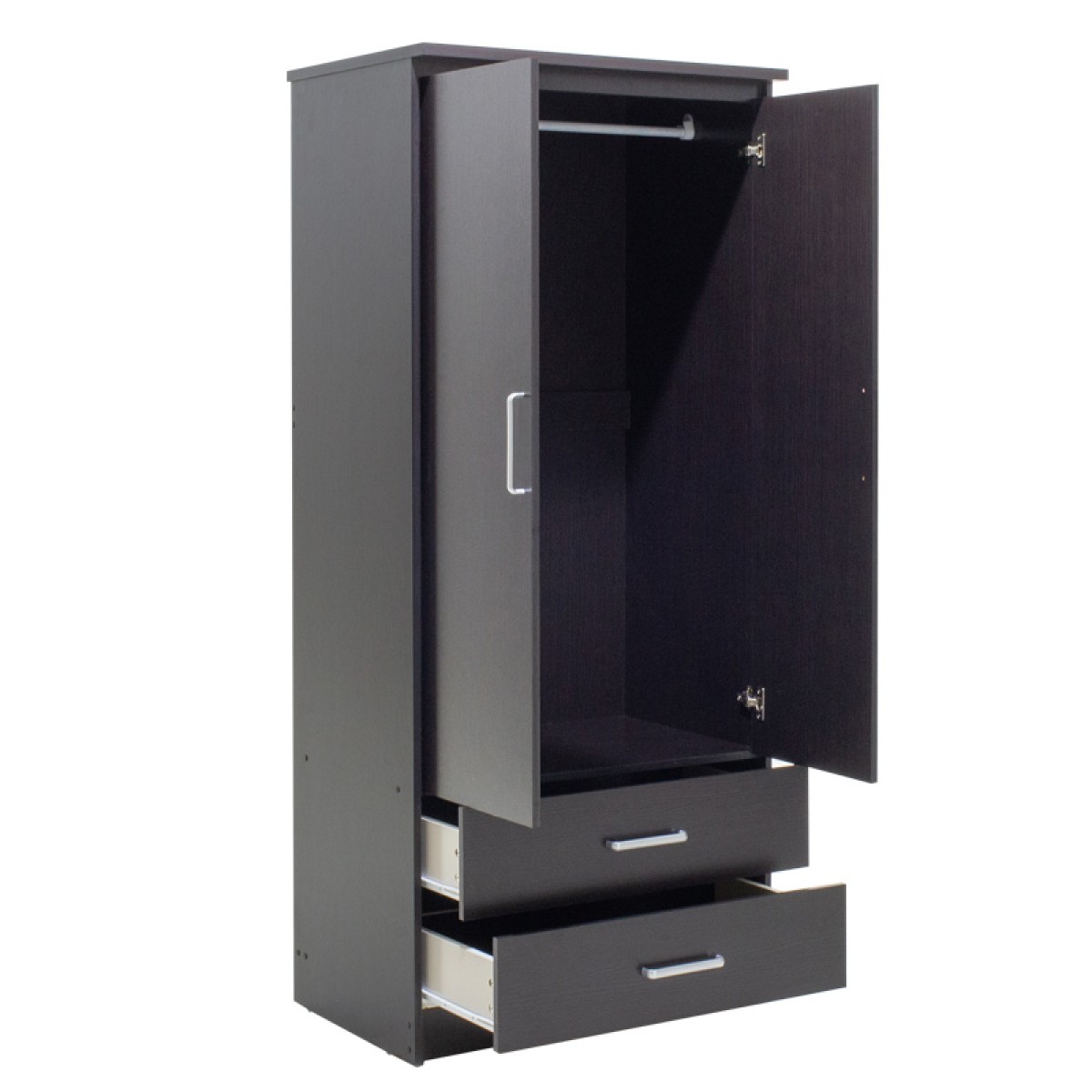 Ντουλάπα ρούχων δίφυλλη OLYMPUS pakoworld χρώμα wenge 81x57x183εκ Ντουλάπα ρούχων δίφυλλη OLYMPUS pakoworld χρώμα wenge 81x57x183εκ