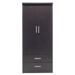 Ντουλάπα ρούχων δίφυλλη OLYMPUS pakoworld χρώμα wenge 81x57x183εκ Ντουλάπα ρούχων δίφυλλη OLYMPUS pakoworld χρώμα wenge 81x57x183εκ