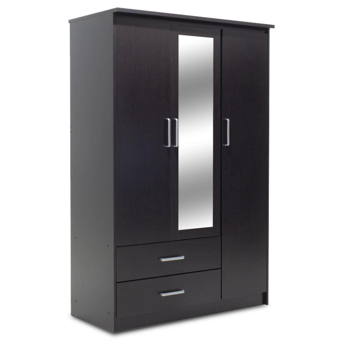 Ντουλάπα ρούχων τρίφυλλη OLYMPUS pakoworld χρώμα wenge 120x57x183εκ Ντουλάπα ρούχων τρίφυλλη OLYMPUS pakoworld χρώμα wenge 120x57x183εκ