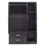 Ντουλάπα ρούχων τρίφυλλη OLYMPUS pakoworld χρώμα wenge 120x57x183εκ Ντουλάπα ρούχων τρίφυλλη OLYMPUS pakoworld χρώμα wenge 120x57x183εκ