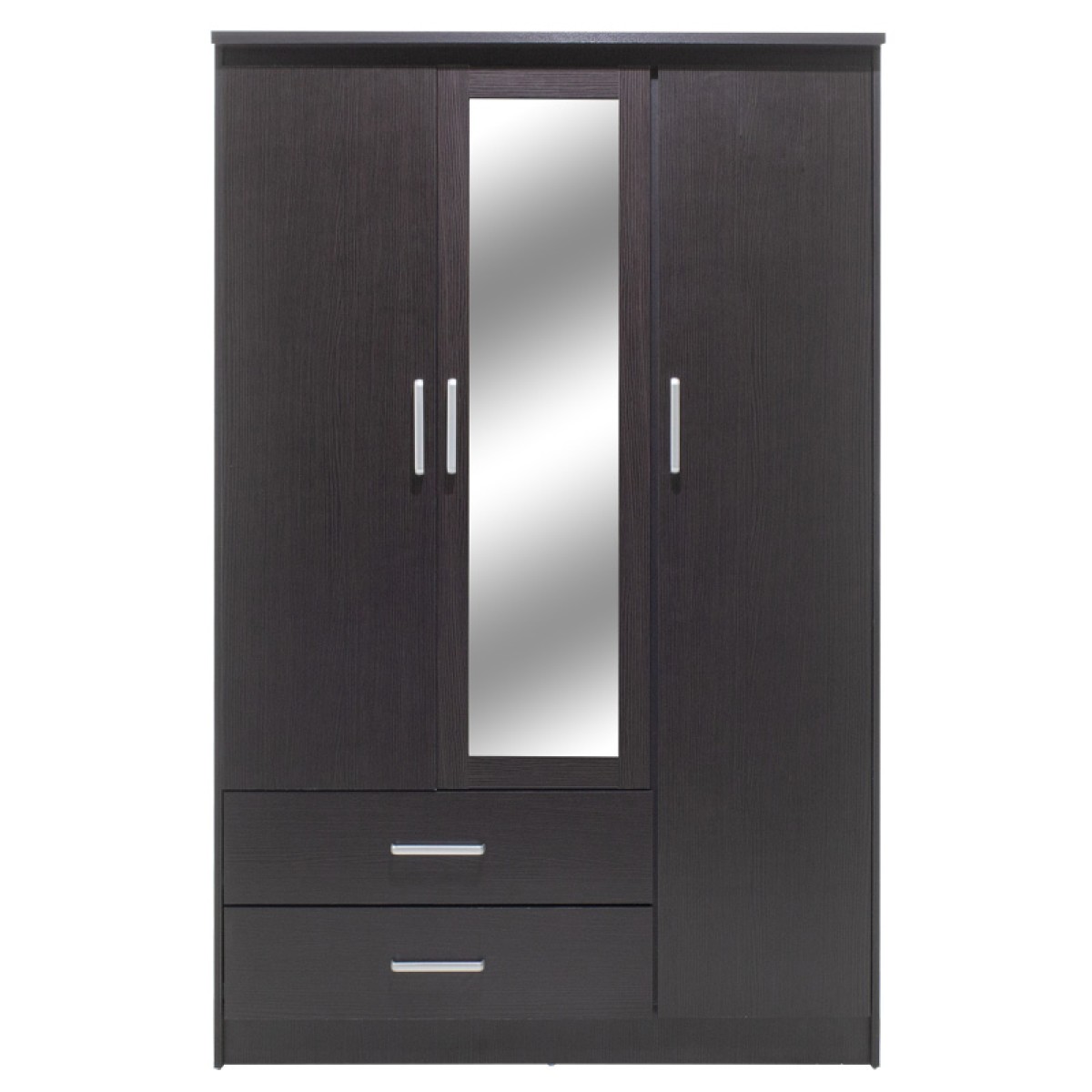 Ντουλάπα ρούχων τρίφυλλη OLYMPUS pakoworld χρώμα wenge 120x57x183εκ Ντουλάπα ρούχων τρίφυλλη OLYMPUS pakoworld χρώμα wenge 120x57x183εκ