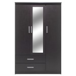 Ντουλάπα ρούχων τρίφυλλη OLYMPUS pakoworld χρώμα wenge 120x57x183εκ Ντουλάπα ρούχων τρίφυλλη OLYMPUS pakoworld χρώμα wenge 120x57x183εκ