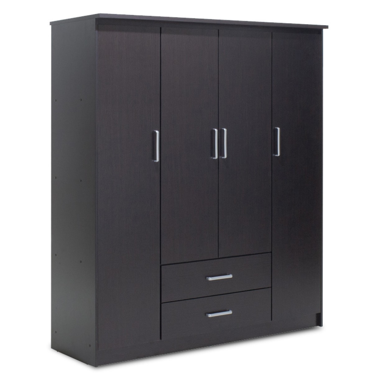 Ντουλάπα ρούχων τετράφυλλη OLYMPUS pakoworld χρώμα wenge 159x57x183εκ Ντουλάπα ρούχων τετράφυλλη OLYMPUS pakoworld χρώμα wenge 159x57x183εκ