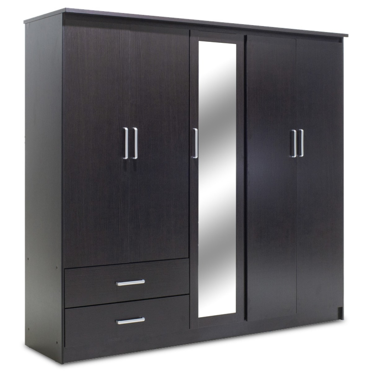 Ντουλάπα ρούχων πεντάφυλλη OLYMPUS pakoworld χρώμα wenge 198x57x183εκ Ντουλάπα ρούχων πεντάφυλλη OLYMPUS pakoworld χρώμα wenge 198x57x183εκ