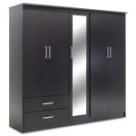 Ντουλάπα ρούχων πεντάφυλλη OLYMPUS pakoworld χρώμα wenge 198x57x183εκ Ντουλάπα ρούχων πεντάφυλλη OLYMPUS pakoworld χρώμα wenge 198x57x183εκ