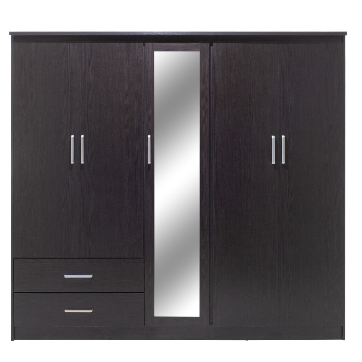 Ντουλάπα ρούχων πεντάφυλλη OLYMPUS pakoworld χρώμα wenge 198x57x183εκ Ντουλάπα ρούχων πεντάφυλλη OLYMPUS pakoworld χρώμα wenge 198x57x183εκ