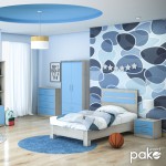 Κομοδίνο παιδικό Looney pakoworld με 2 συρτάρια χρώμα castillo-μπλε 47,5x40,5x40,5εκ Κομοδίνο παιδικό Looney pakoworld με 2 συρτάρια χρώμα castillo-μπλε 47,5x40,5x40,5εκ