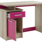 Γραφείο εργασίας Looney pakoworld χρώμα castillo-ροζ 100x55x75εκ