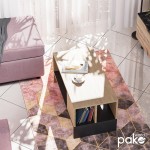Τραπέζι σαλονιού Naya pakoworld φυσικό-ανθρακί 93x46x43εκ Τραπέζι σαλονιού Naya pakoworld φυσικό-ανθρακί 93x46x43εκ