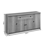 Μπουφές Libby pakoworld φυσικό 160x39.5x83εκ Μπουφές Libby pakoworld φυσικό 160x39.5x83εκ