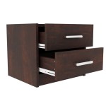 Κομοδίνο OLYMPUS pakoworld με 2 συρτάρια χρώμα καρυδί 47.5x40.5x40.5εκ Κομοδίνο OLYMPUS pakoworld με 2 συρτάρια χρώμα καρυδί 47.5x40.5x40.5εκ
