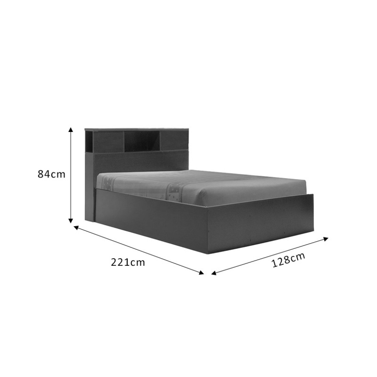 Κρεβάτι OLYMPUS pakoworld σε χρώμα wenge 120x200εκ Κρεβάτι OLYMPUS pakoworld σε χρώμα wenge 120x200εκ