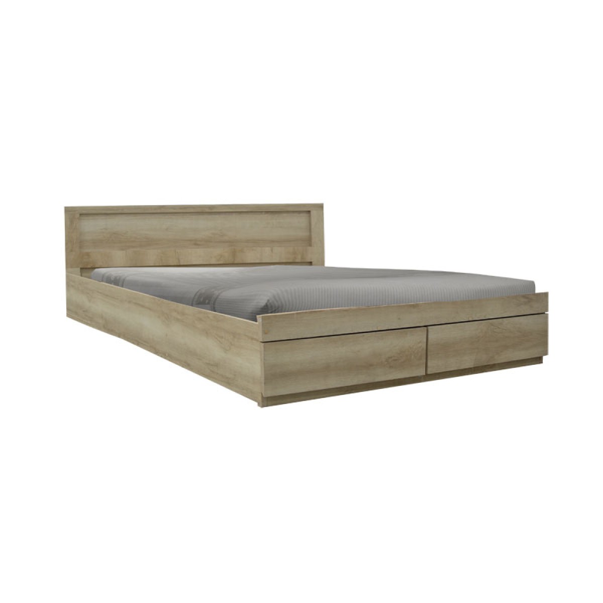 Κρεβάτι Olympus pakoworld με συρτάρι castillo-oak 140x200εκ Κρεβάτι Olympus pakoworld με συρτάρι castillo-oak 140x200εκ