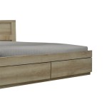 Κρεβάτι Olympus pakoworld με συρτάρι castillo-oak 140x200εκ Κρεβάτι Olympus pakoworld με συρτάρι castillo-oak 140x200εκ