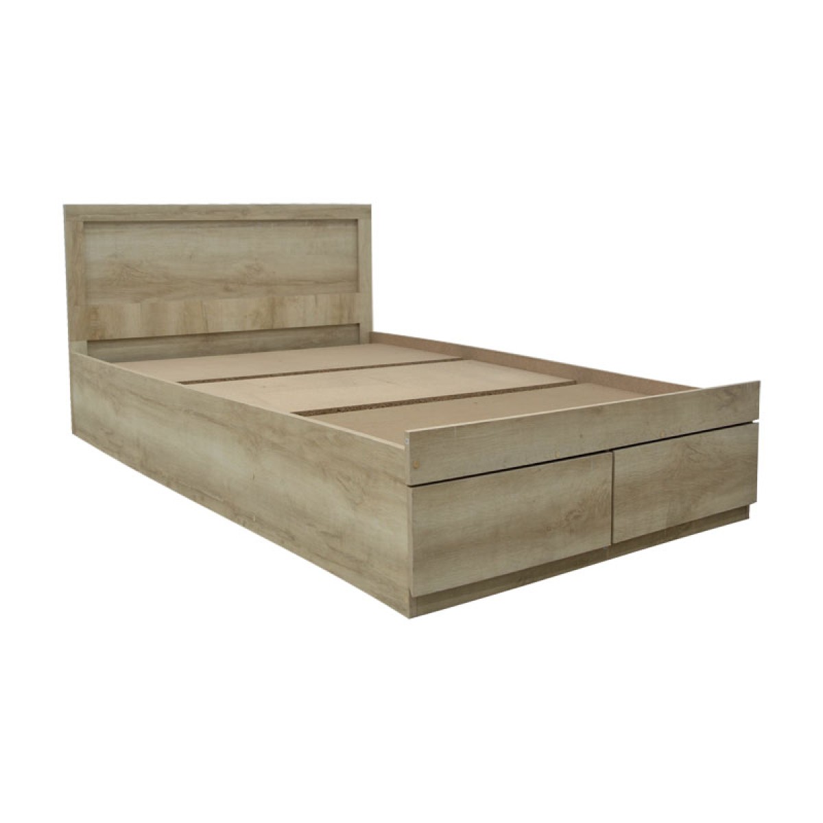 Κρεβάτι Olympus pakoworld με συρτάρι castillo-oak 100x200εκ Κρεβάτι Olympus pakoworld με συρτάρι castillo-oak 100x200εκ