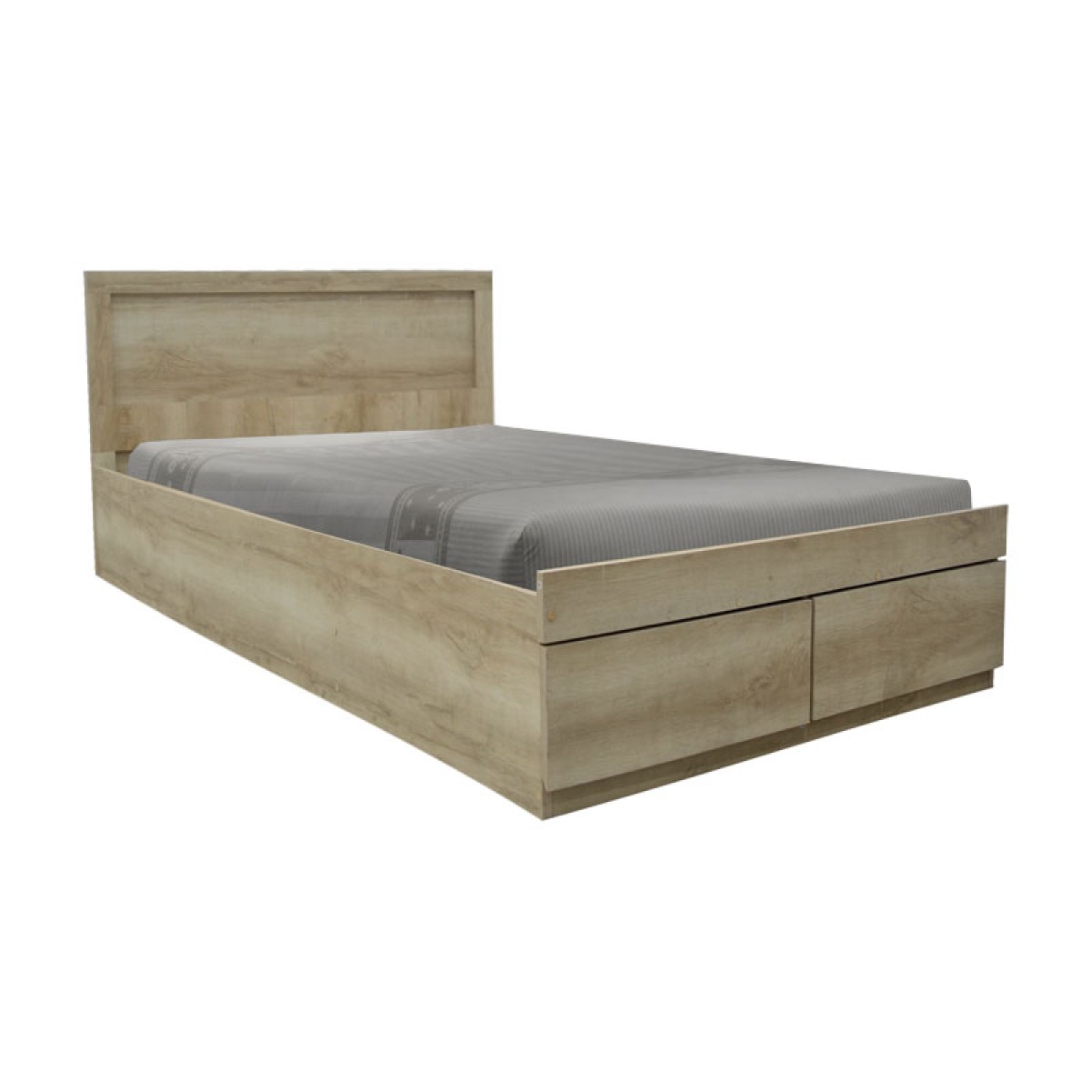 Κρεβάτι Olympus pakoworld με συρτάρι castillo-oak 100x200εκ Κρεβάτι Olympus pakoworld με συρτάρι castillo-oak 100x200εκ