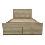 Κρεβάτι Olympus pakoworld με συρτάρι castillo-oak 100x200εκ Κρεβάτι Olympus pakoworld με συρτάρι castillo-oak 100x200εκ
