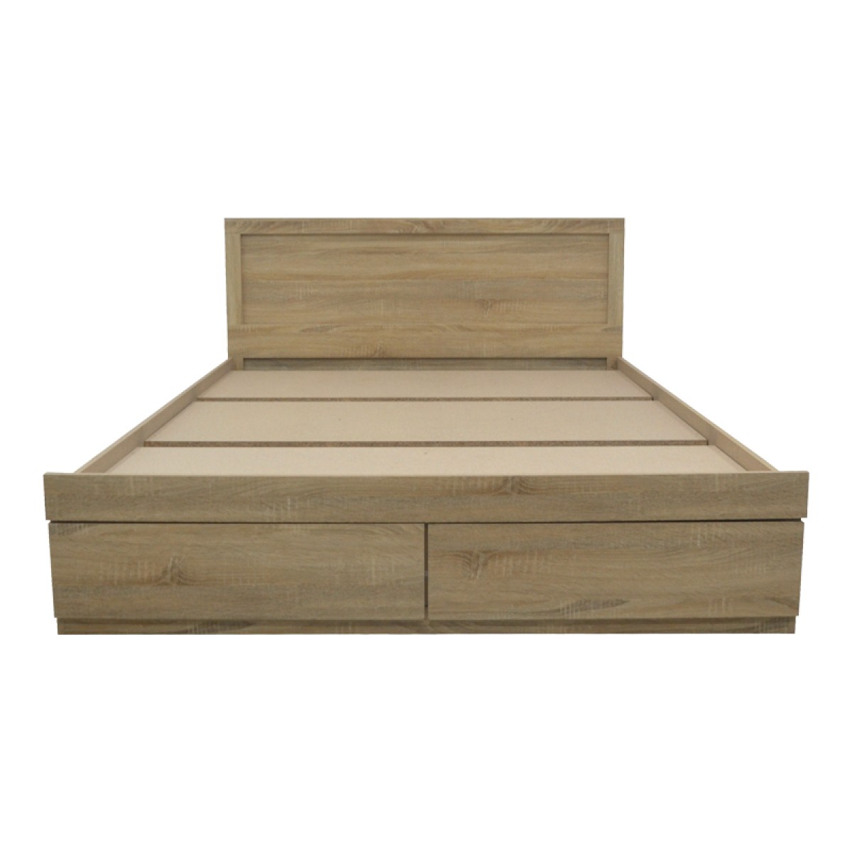 Κρεβάτι Olympus pakoworld με συρτάρι σε φυσική απόχρωση 150x200εκ