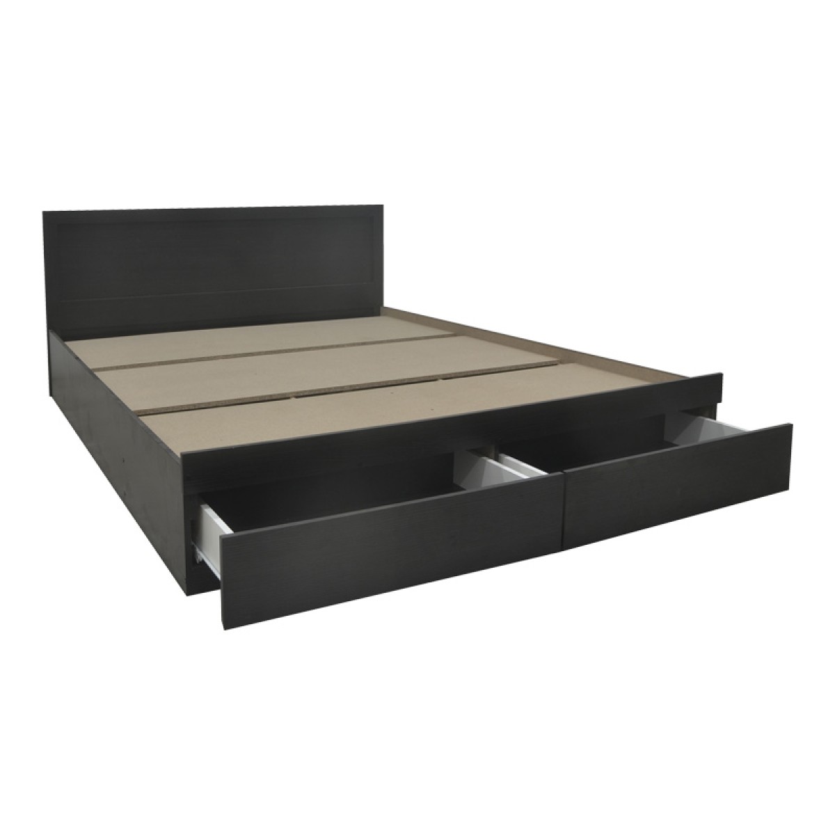 Κρεβάτι Olympus pakoworld με συρτάρι σε wenge απόχρωση 160x200εκ