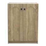 Παπουτσοθήκη-ντουλάπι Ambera pakoworld σε sonoma απόχρωση 60x36.5x81.5εκ