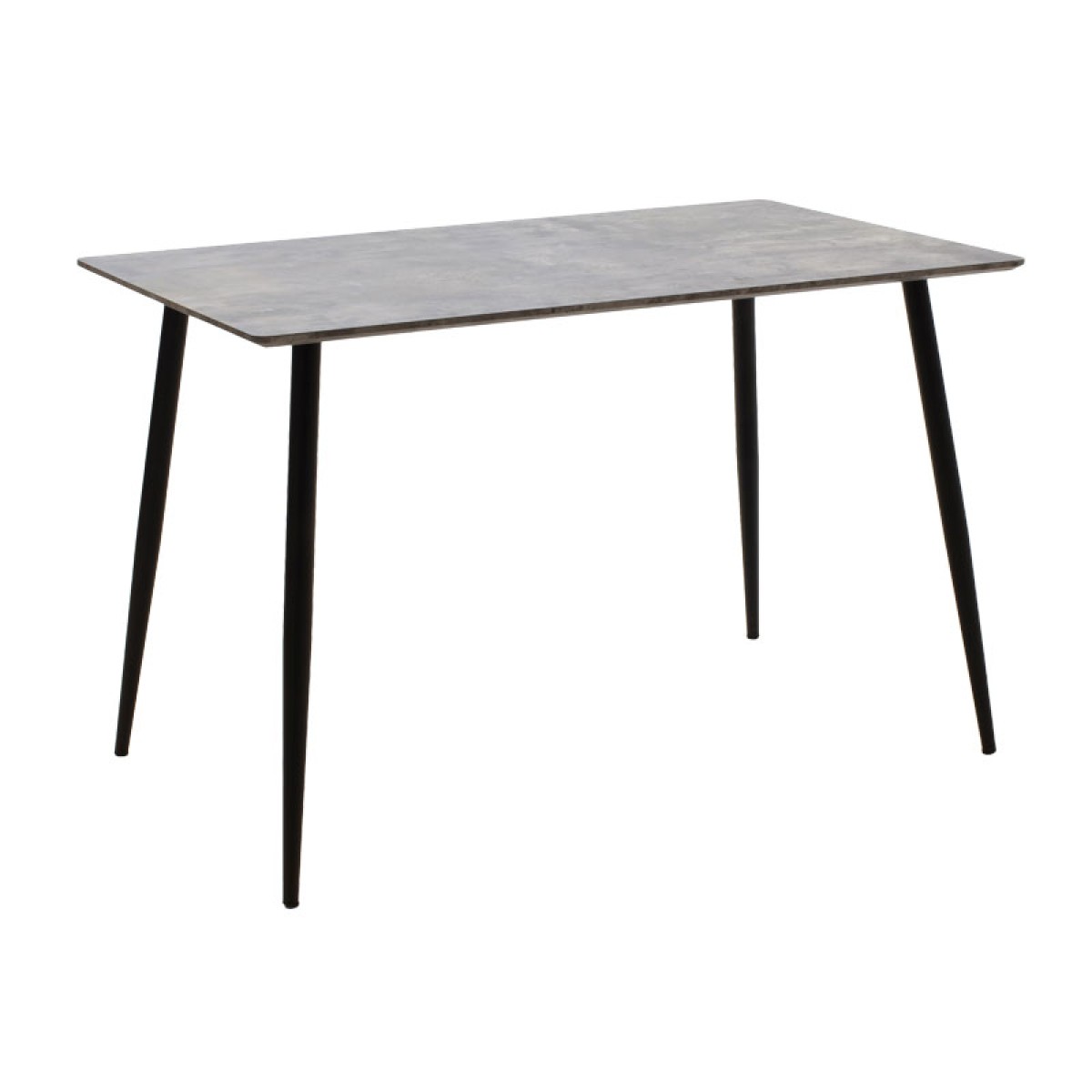 Τραπέζι Cuba pakoworld MDF γκρι cement-μαύρο 120x80x76εκ Τραπέζι Cuba pakoworld MDF γκρι cement-μαύρο 120x80x76εκ